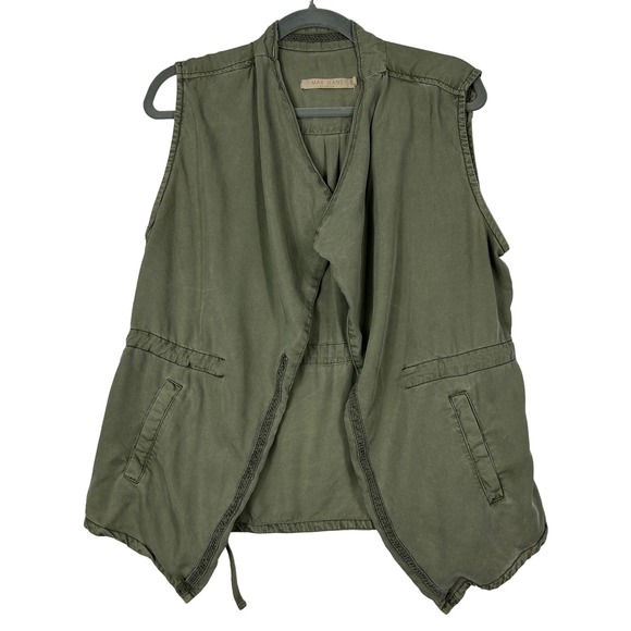 Max Jeans Open Front Vest Size Large - Picture 1 of 7